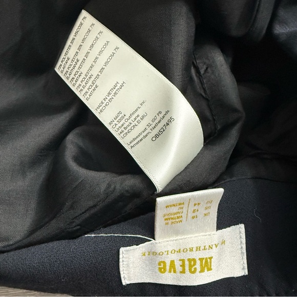 Anthropologie Maeve Women's Black Tailored Asymmetrical Shorts Skorts Size 12 - Picture 11 of 12